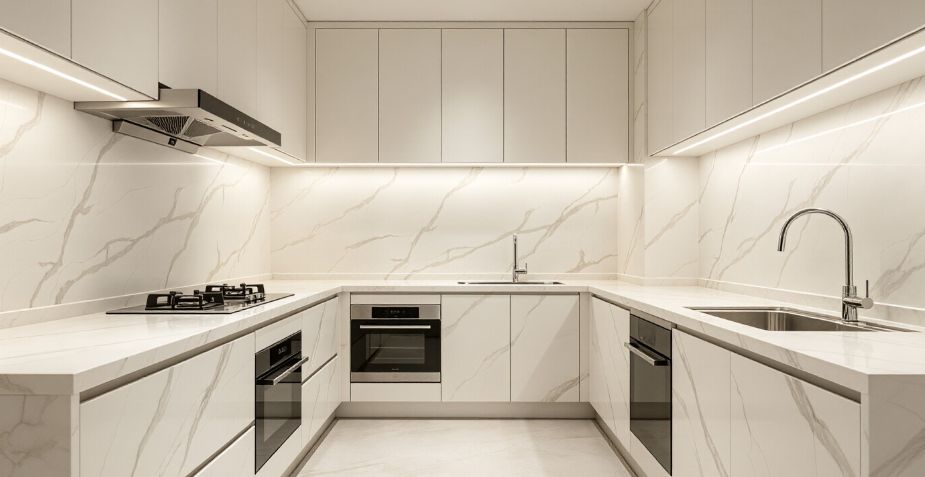 Calacatta quartz texture